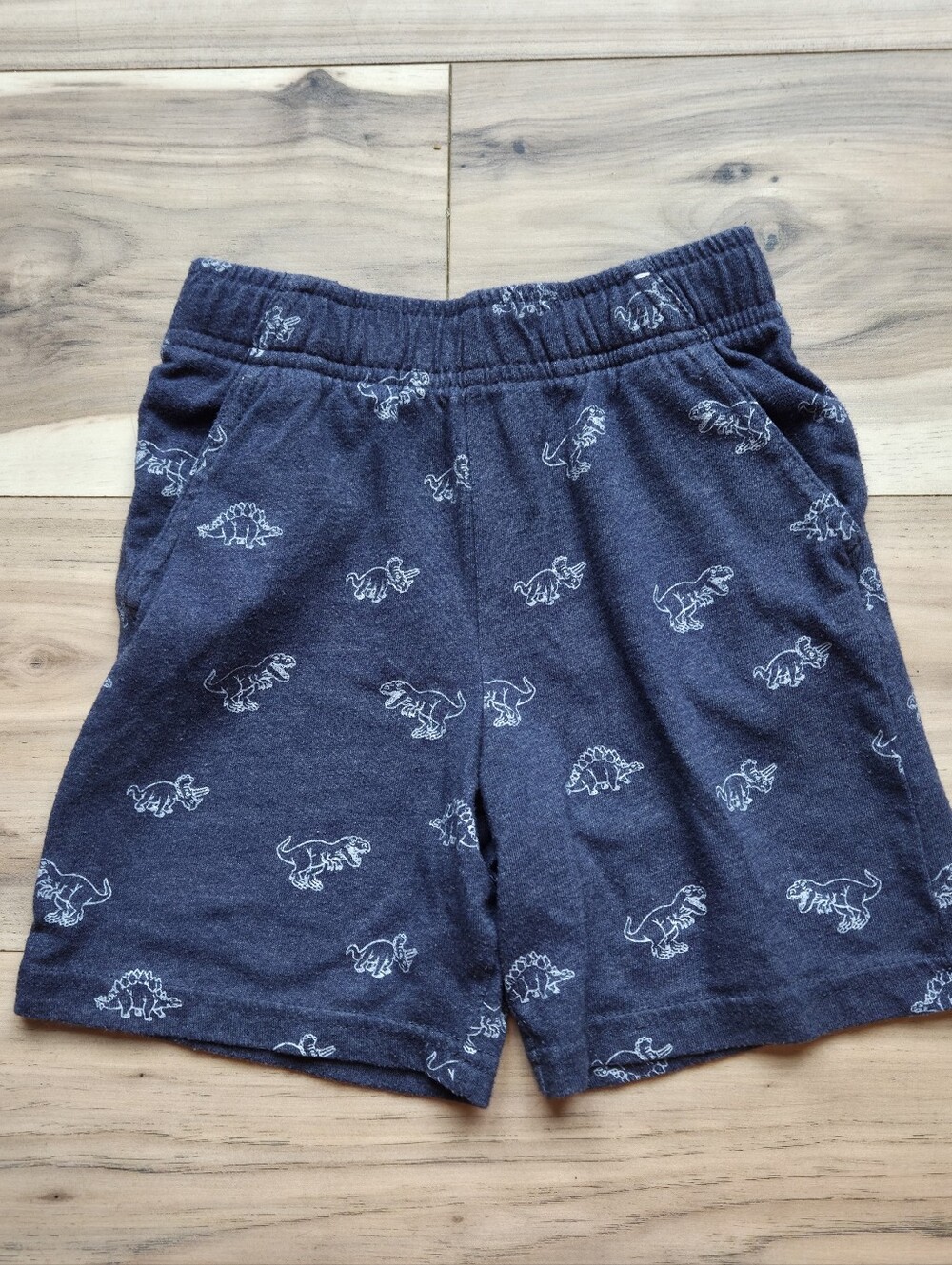 Garanimals Toddler Boys Dinosaur Shorts Size 4T Dark Blue Pull-On Playwear